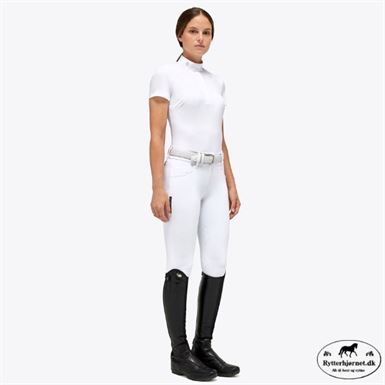 Cavalleria Toscana Jersey Poplin Bib Stævneshirt - Hvid
