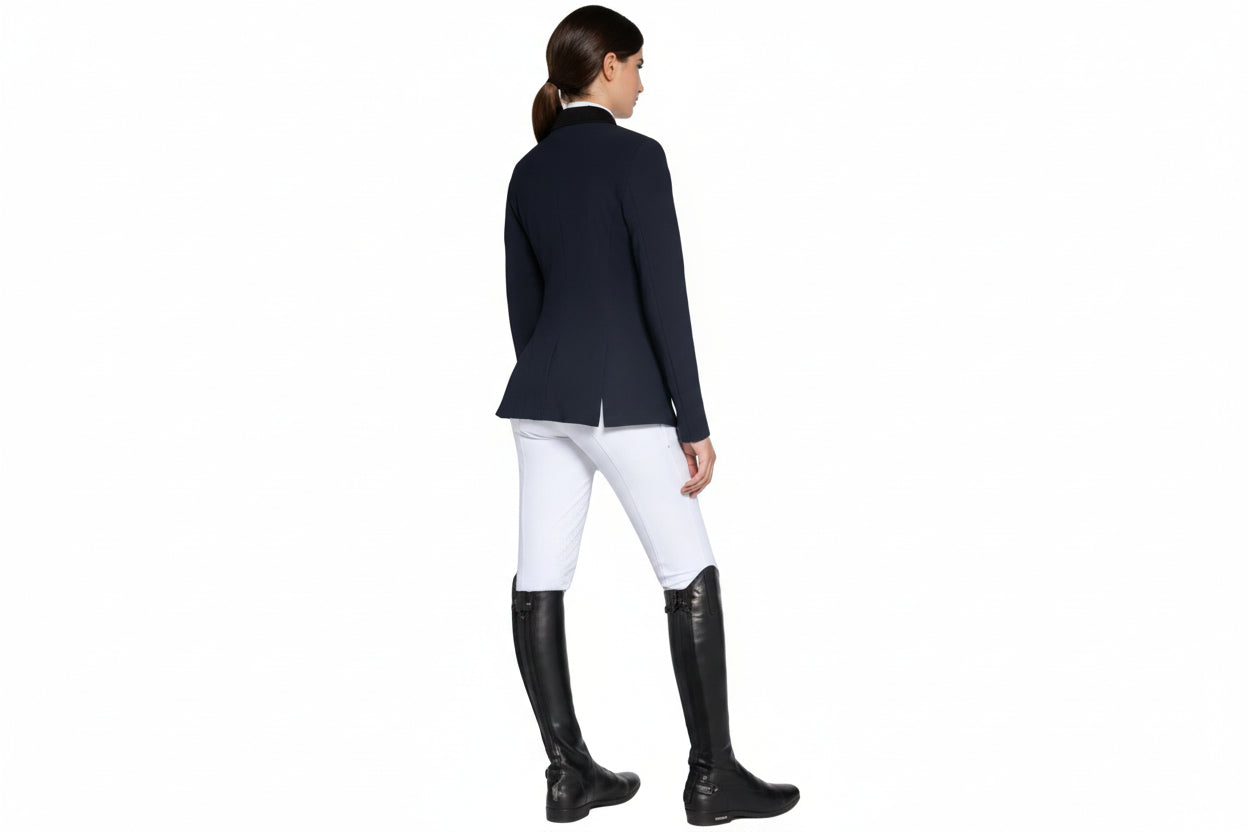 Cavalleria Toscana Jersey Stævnejakke M. Lynlås - Navy