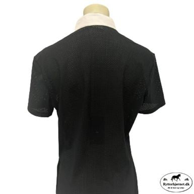 Cavalleria Toscana Perforated Competition Polo Shirt - Navy