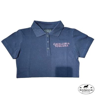Cavalleria Toscana Bomuldspolo Pique Til Børn - Navy