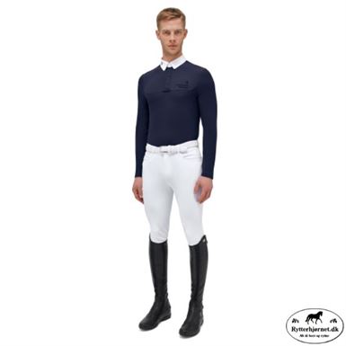Cavalleria Toscana Jersey Fleece Stævnepolo Til Herre - Navy