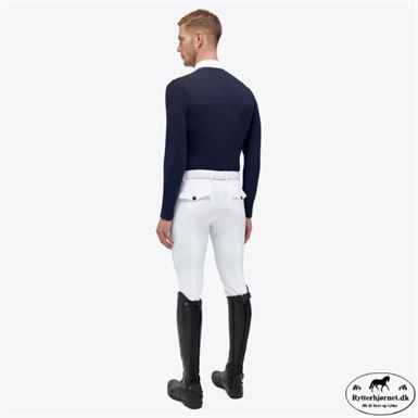 Cavalleria Toscana Jersey Fleece Stævnepolo Til Herre - Navy