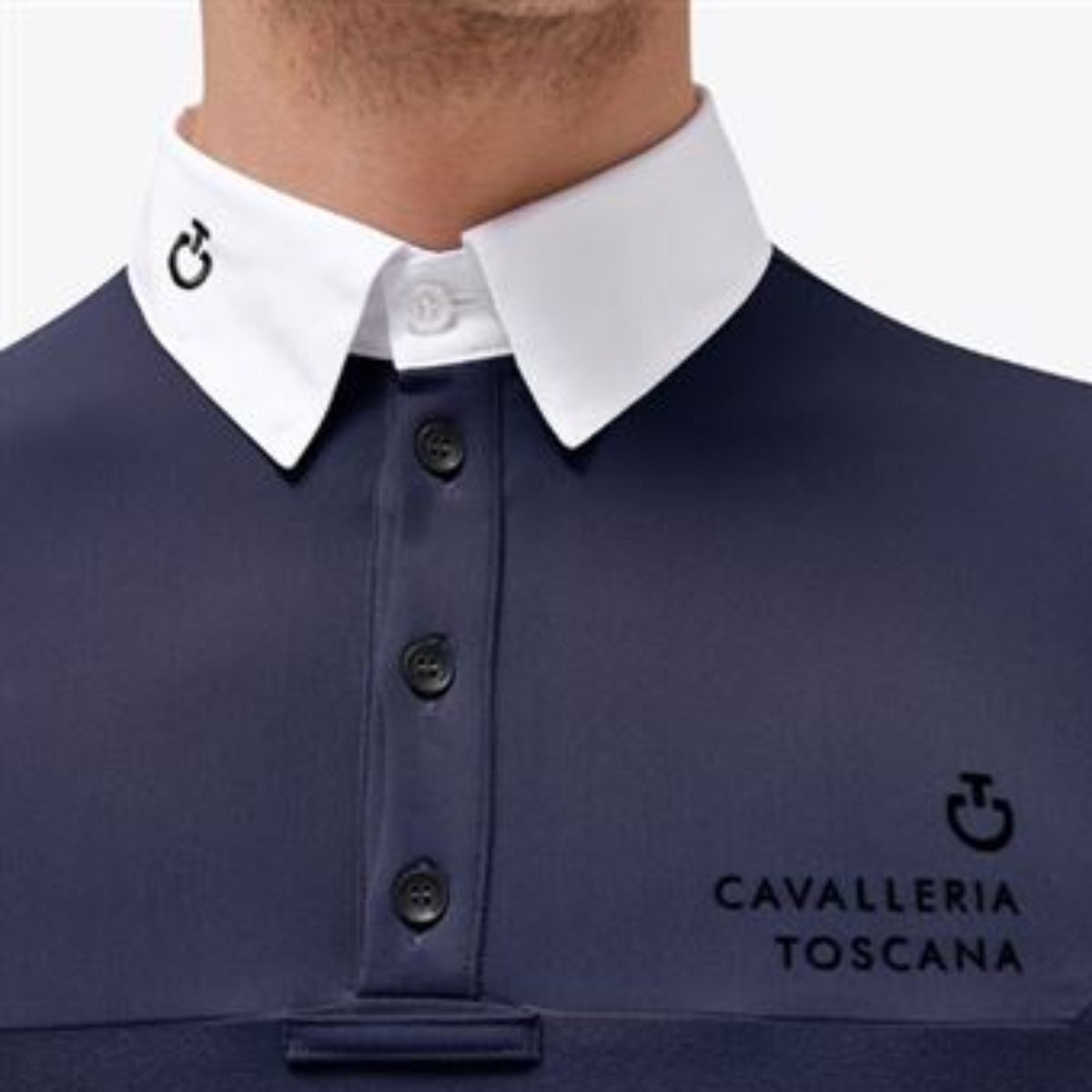 Cavalleria Toscana Jersey Fleece Stævnepolo Til Herre - Navy
