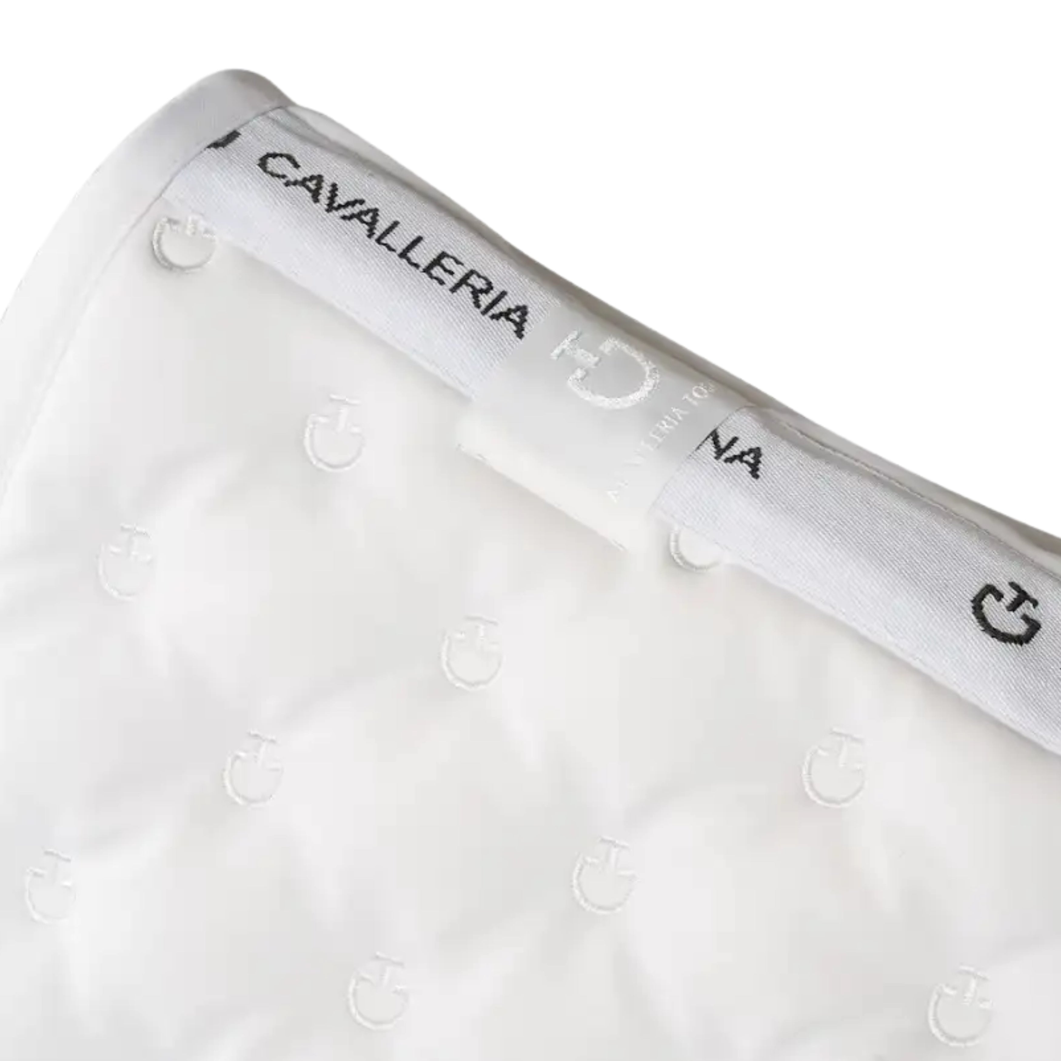 Cavalleria Toscana All-Over Embroidery Dressurunderlag - Hvid