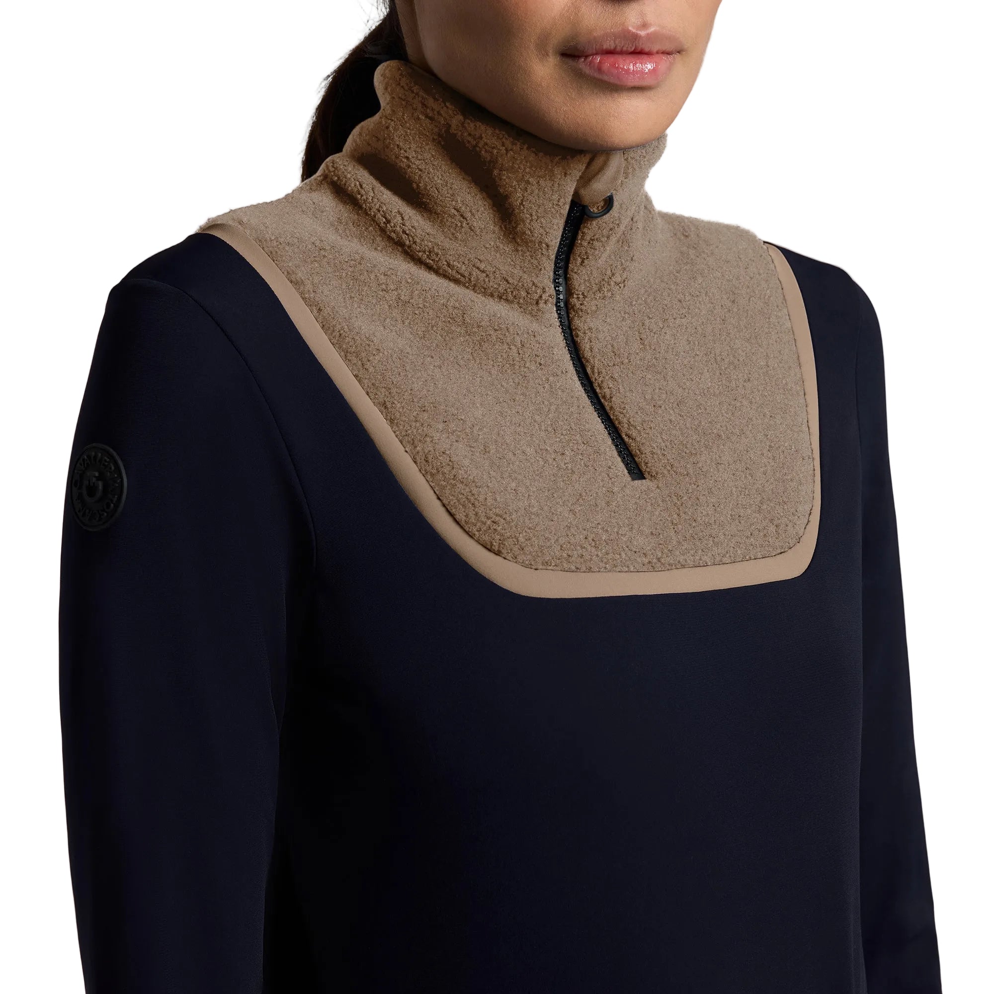 Cavalleria Toscana Jersey Fleece Bluse