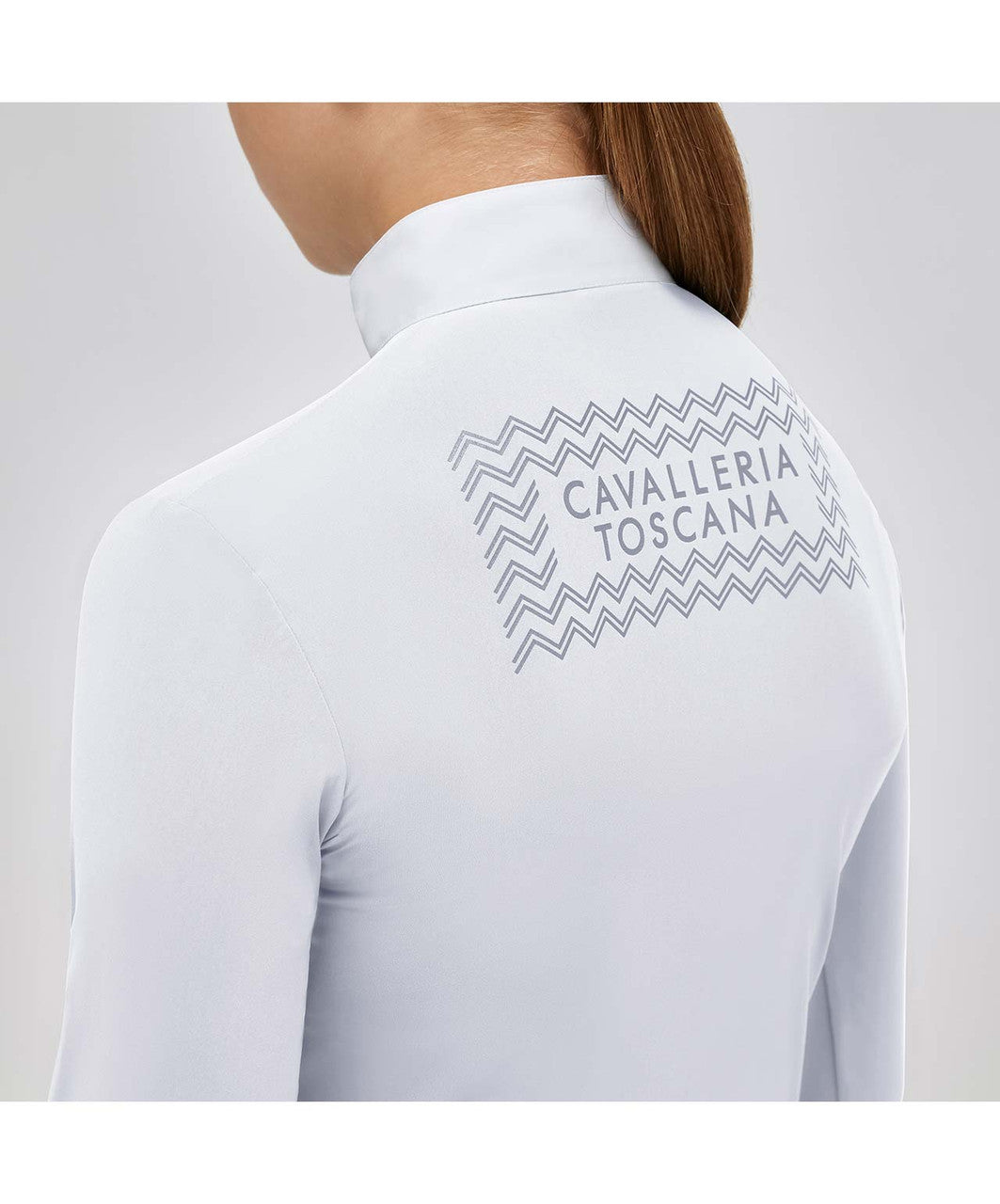 Cavalleria Toscana Jersey Junior Stævnebluse - Hvid