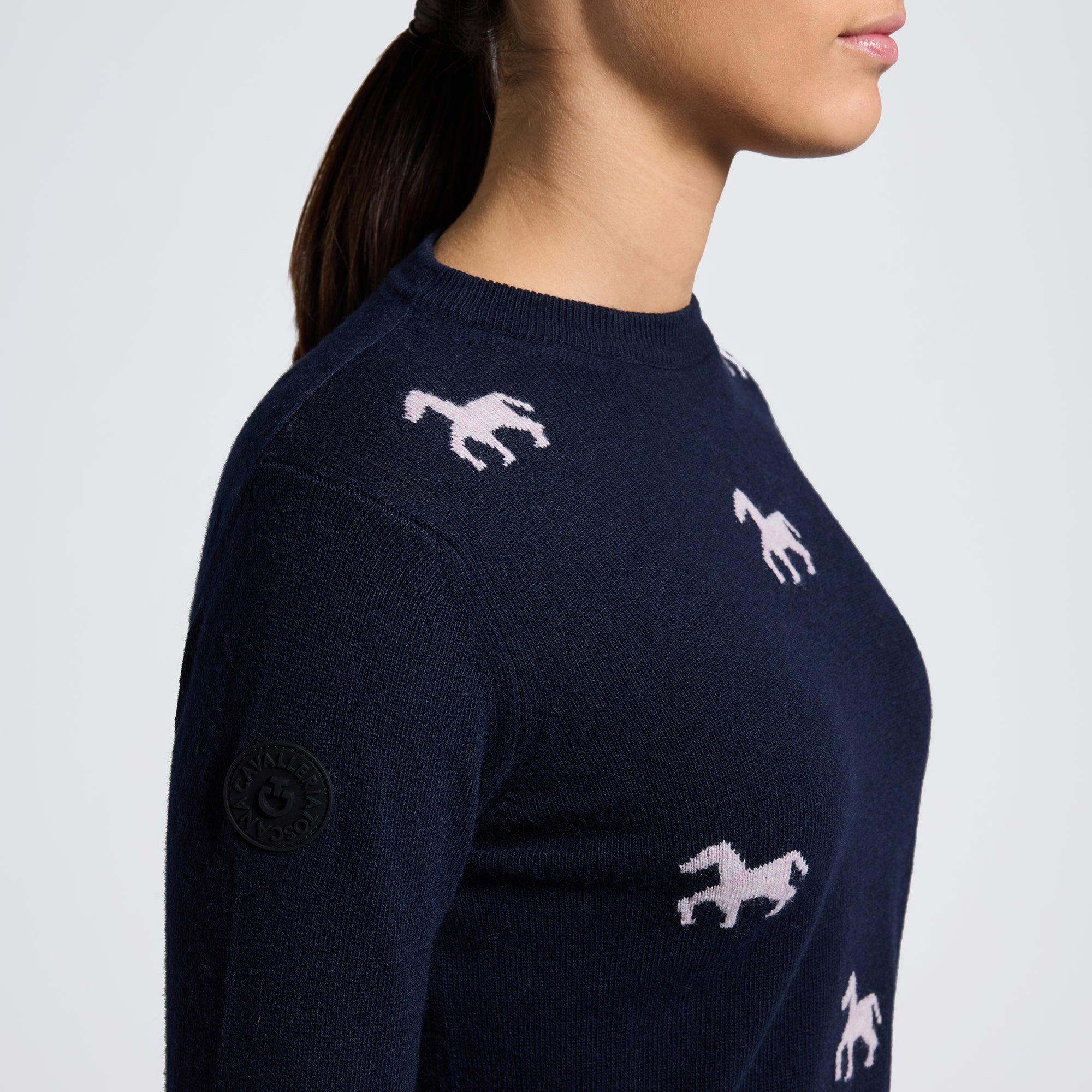 Cavalleria Toscana Mini Horse Cashmere Bluse