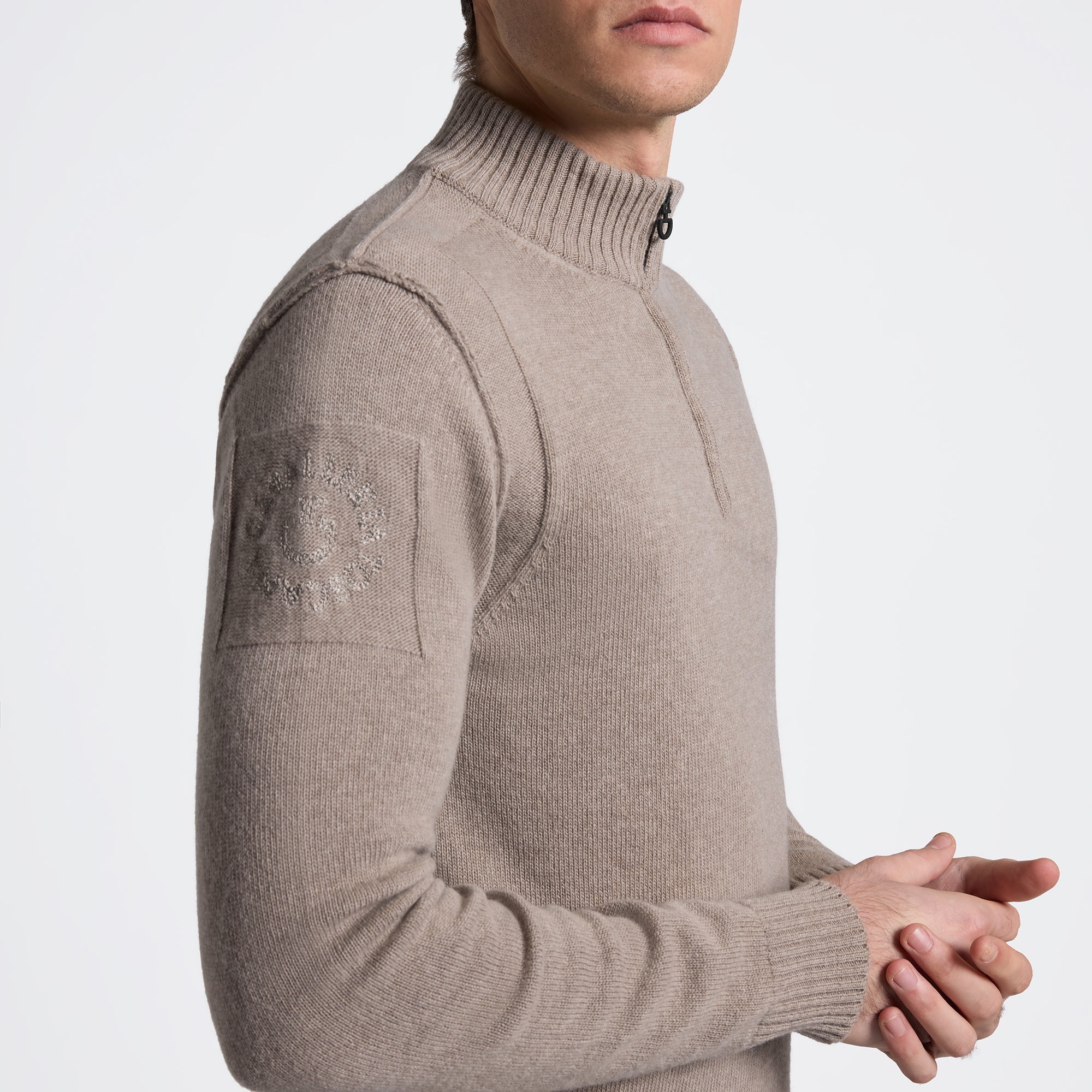 Cavalleria Toscana Pure Wool 1/2 Zip Sweater