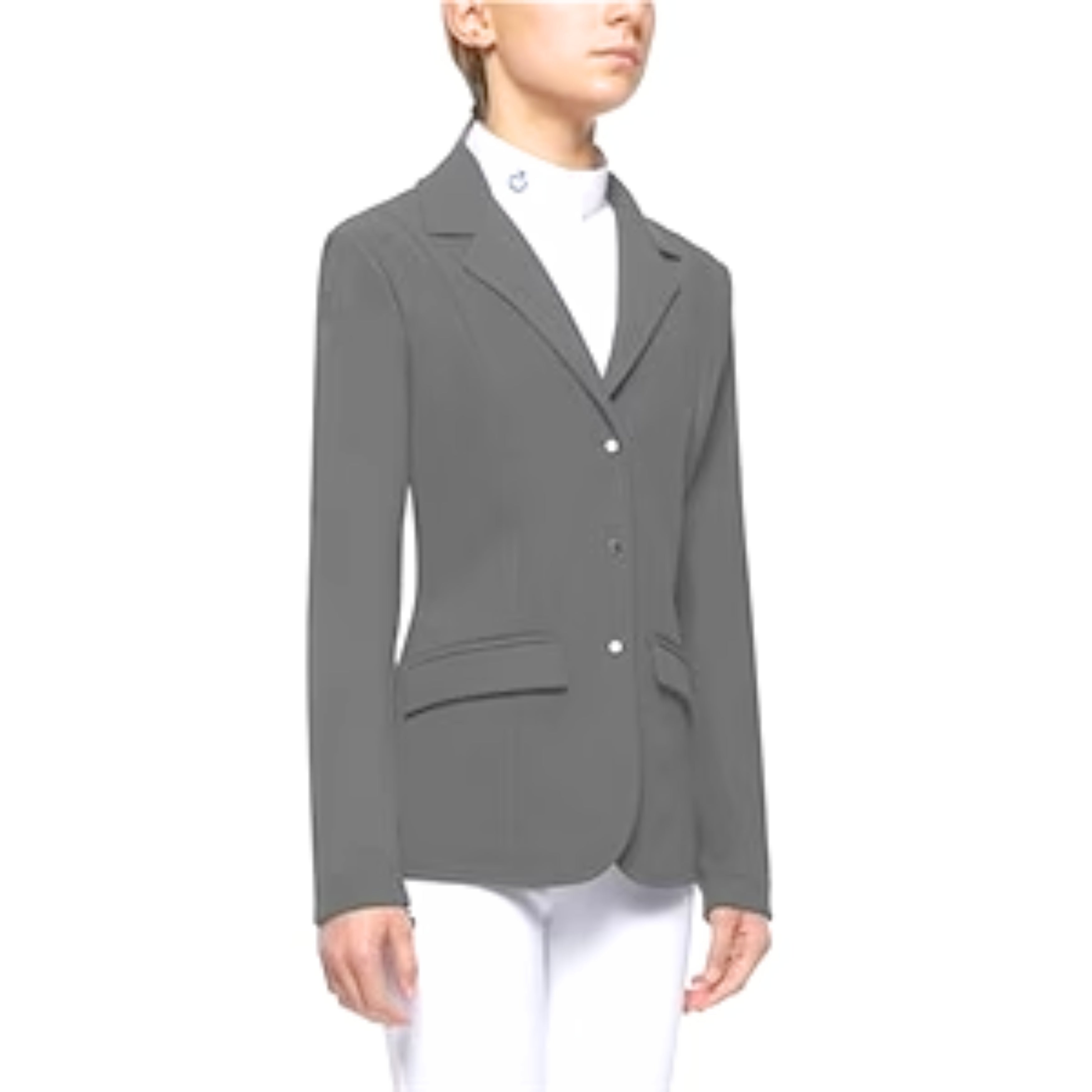 Cavalleria Toscana Zip Stævnejakke til Børn - Lys Grå