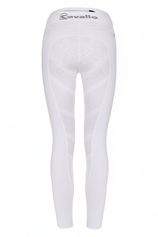 Cavallo Lin Tights m. Fuldgrip Til Børn - Hvid