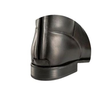 DeNiro Tricolore Smooth Læderridestøvler u. Snører m. Sidestrop - Sort