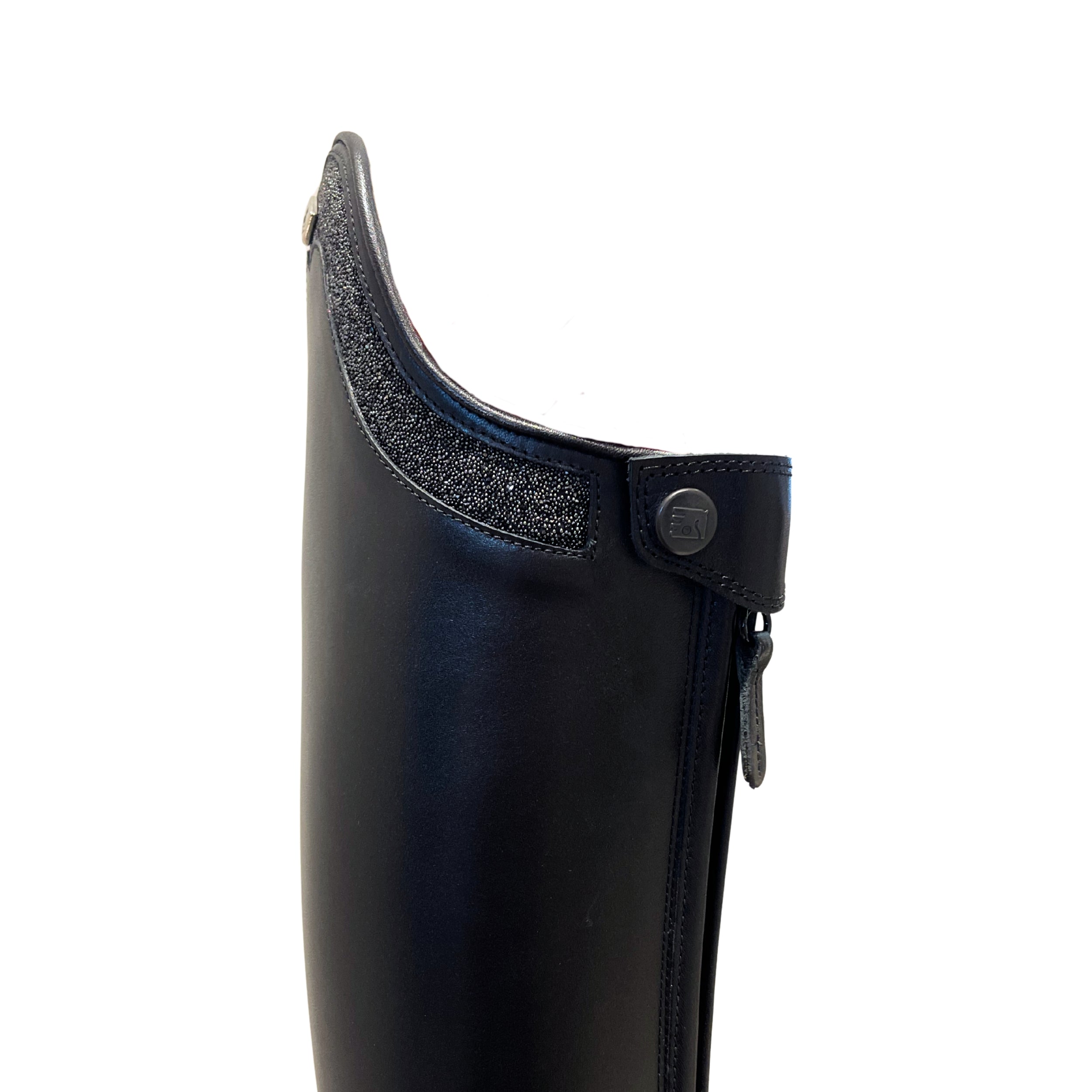 DeNiro Rafaello Ridestøvler M.Rodine Wide Top M. Fabric Jet Hermatite - Sort