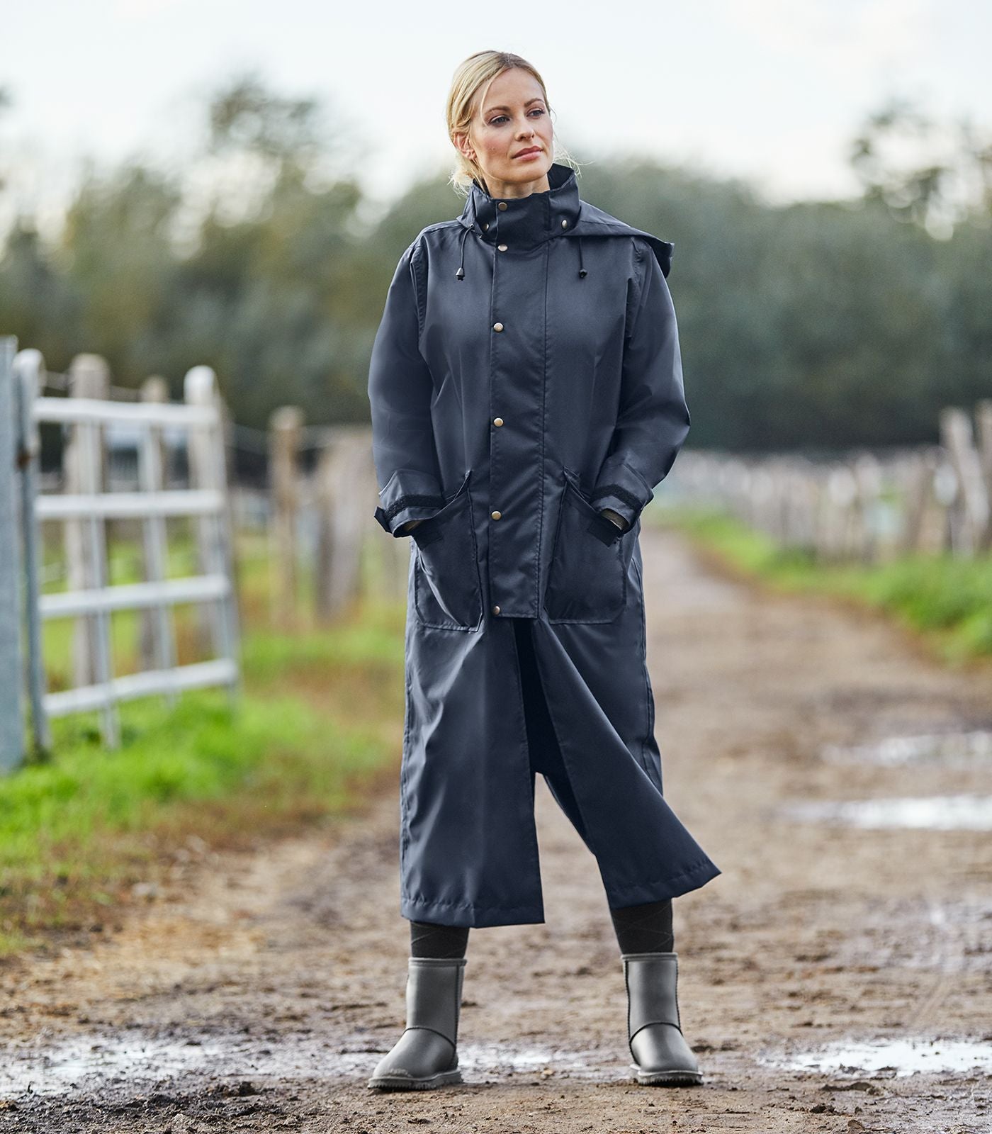 ELT Dover Regnfrakke - Nightblue