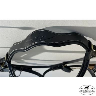 Dyon Trense Med Anatomisk Nakkestykke - Sort/Messing