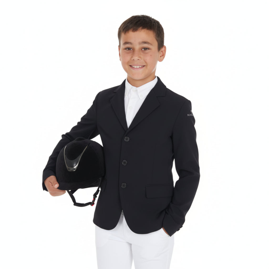 Equestro Stævnejakke m. Knapper Til Børn - Sort