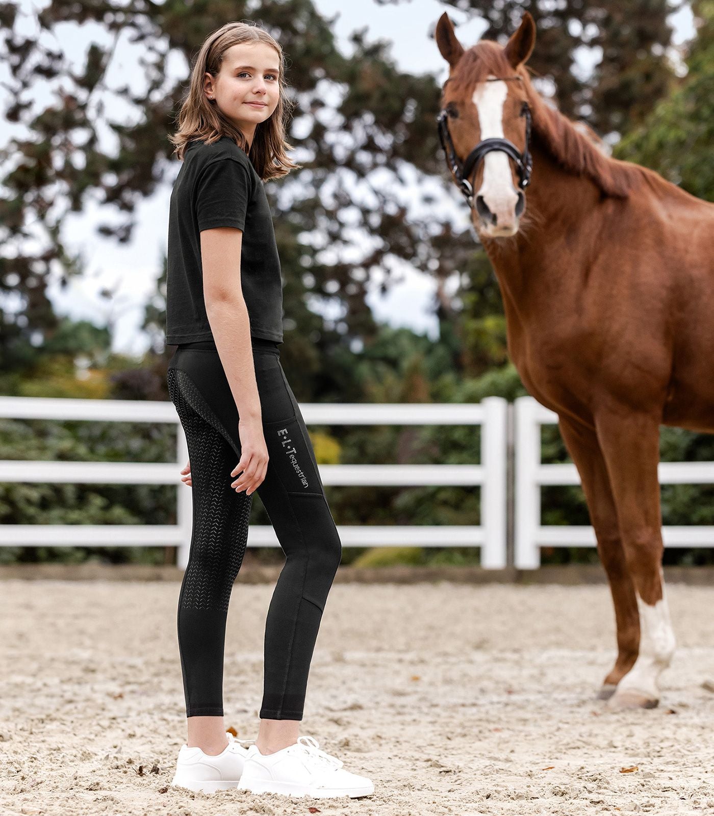 Waldhausen ELT Ella Glam Ridetights Til Børn - Sort