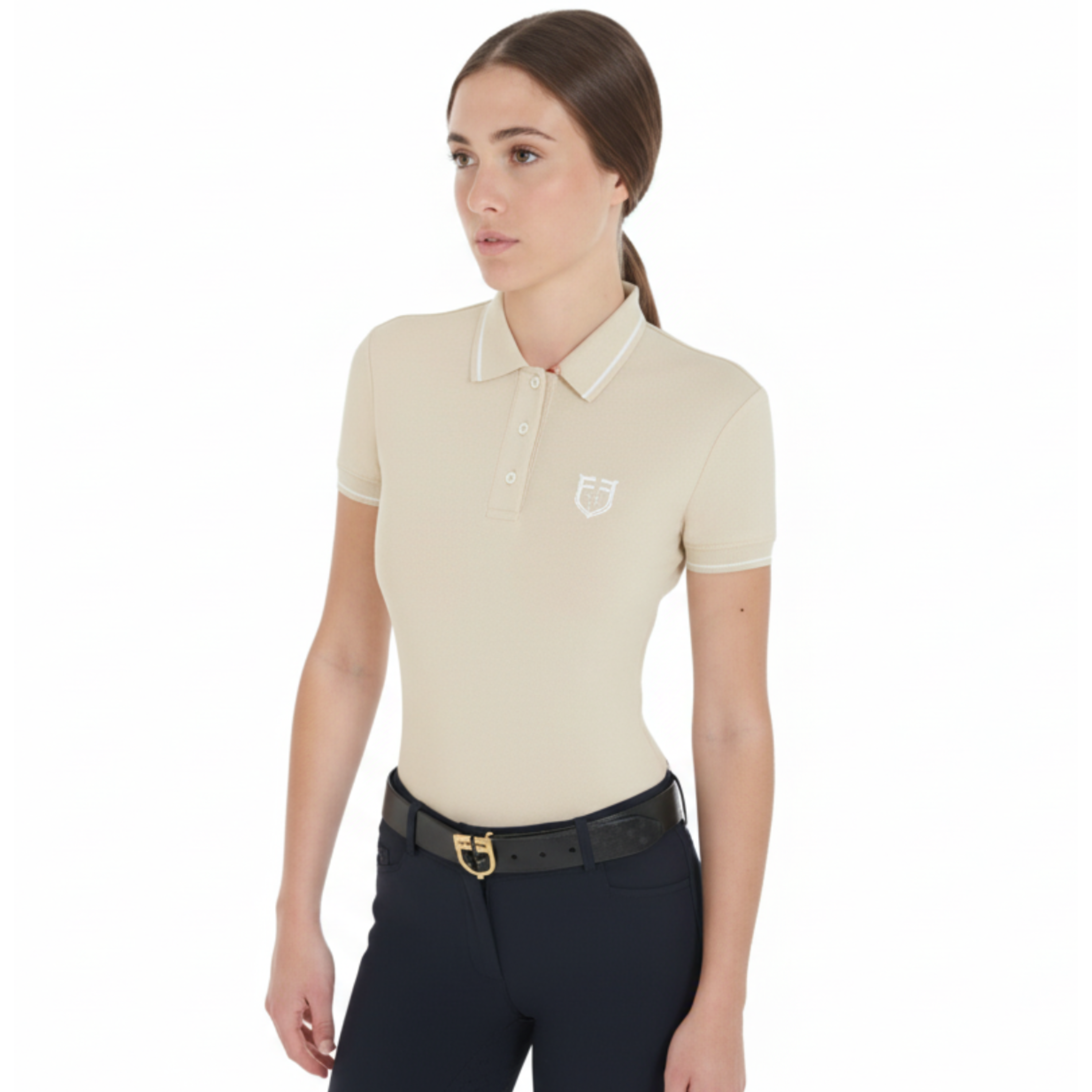 Equestro Teknisk Træningspolo - Beige