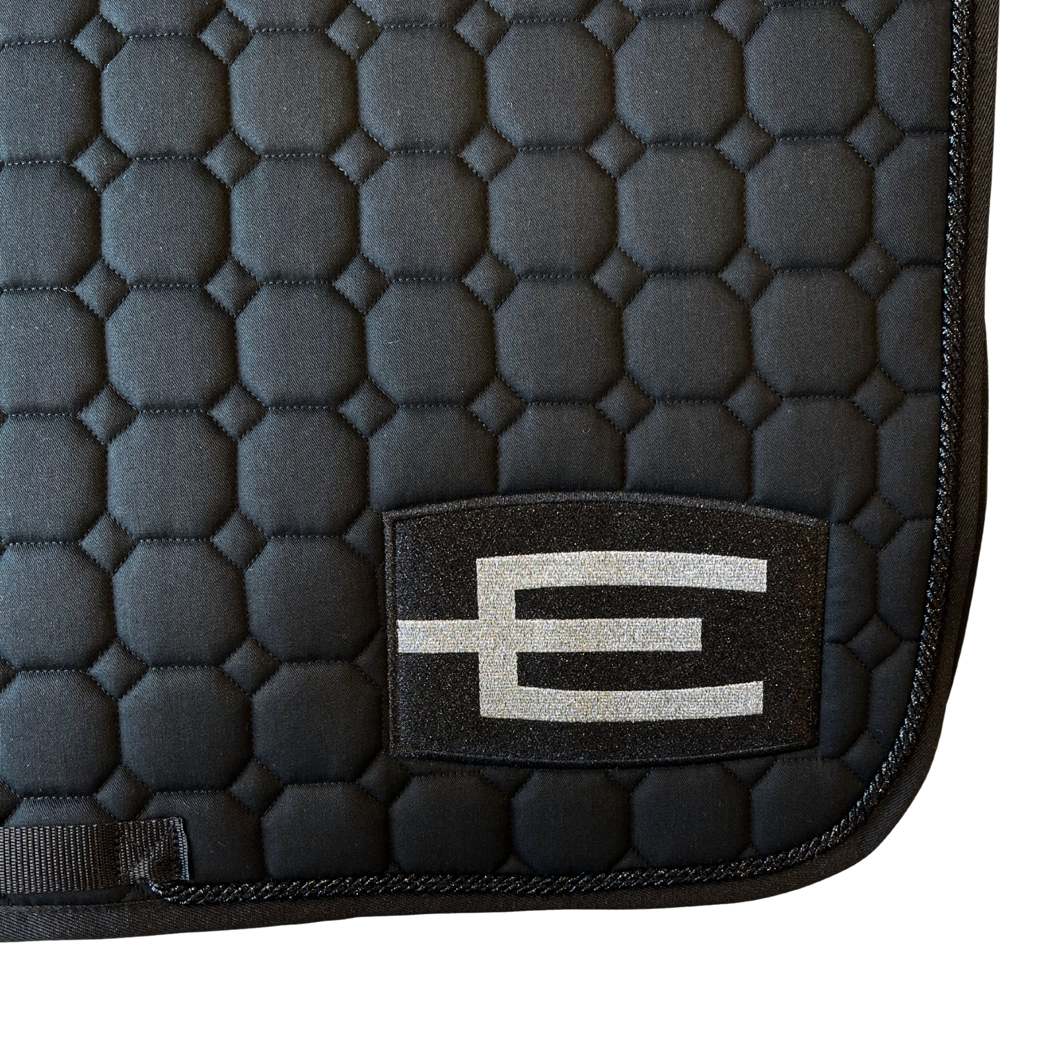 Equiline Octagon Springunderlag - Sort/Glitter Black
