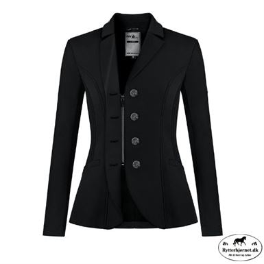 Fairplay Abigail Fleur Stævnejakke M. Lynlås & Knapper - Sort