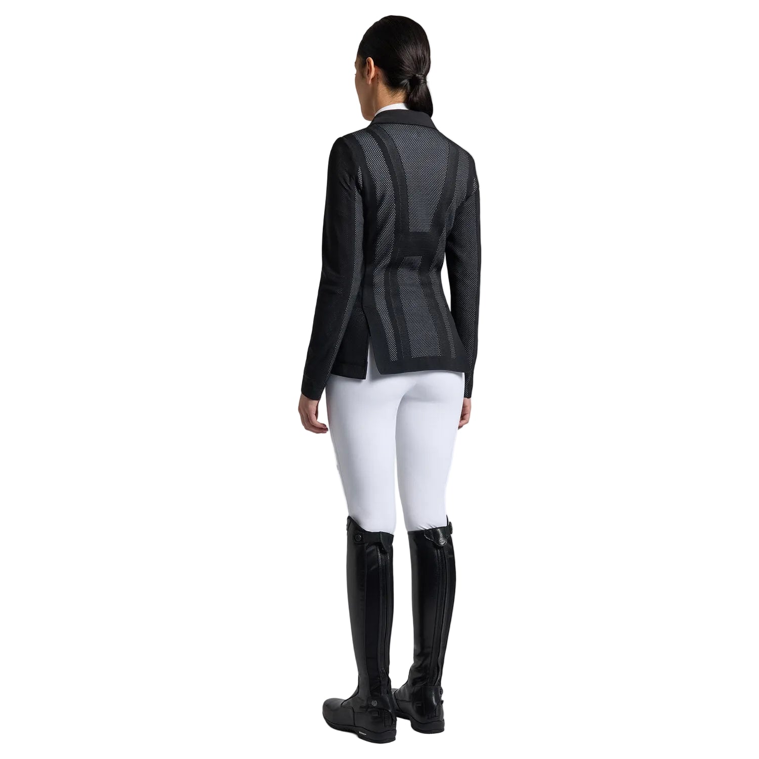 Cavalleria Toscana Revo Perforated Stævnejakke M. Knapper & Lynlås - Sort