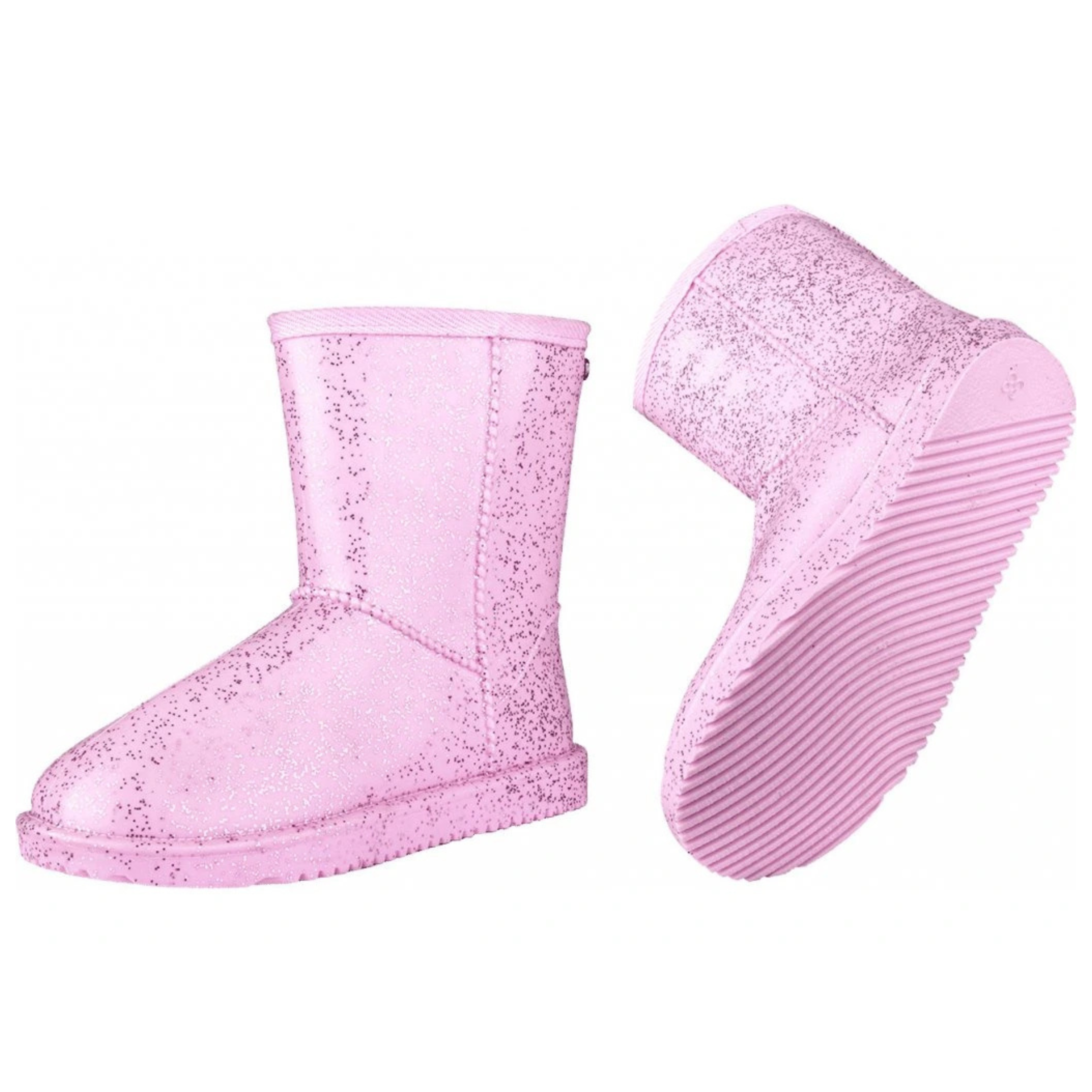 ELT Bamse Gummistøvle m. Plys - Cherry Blossom Glitter