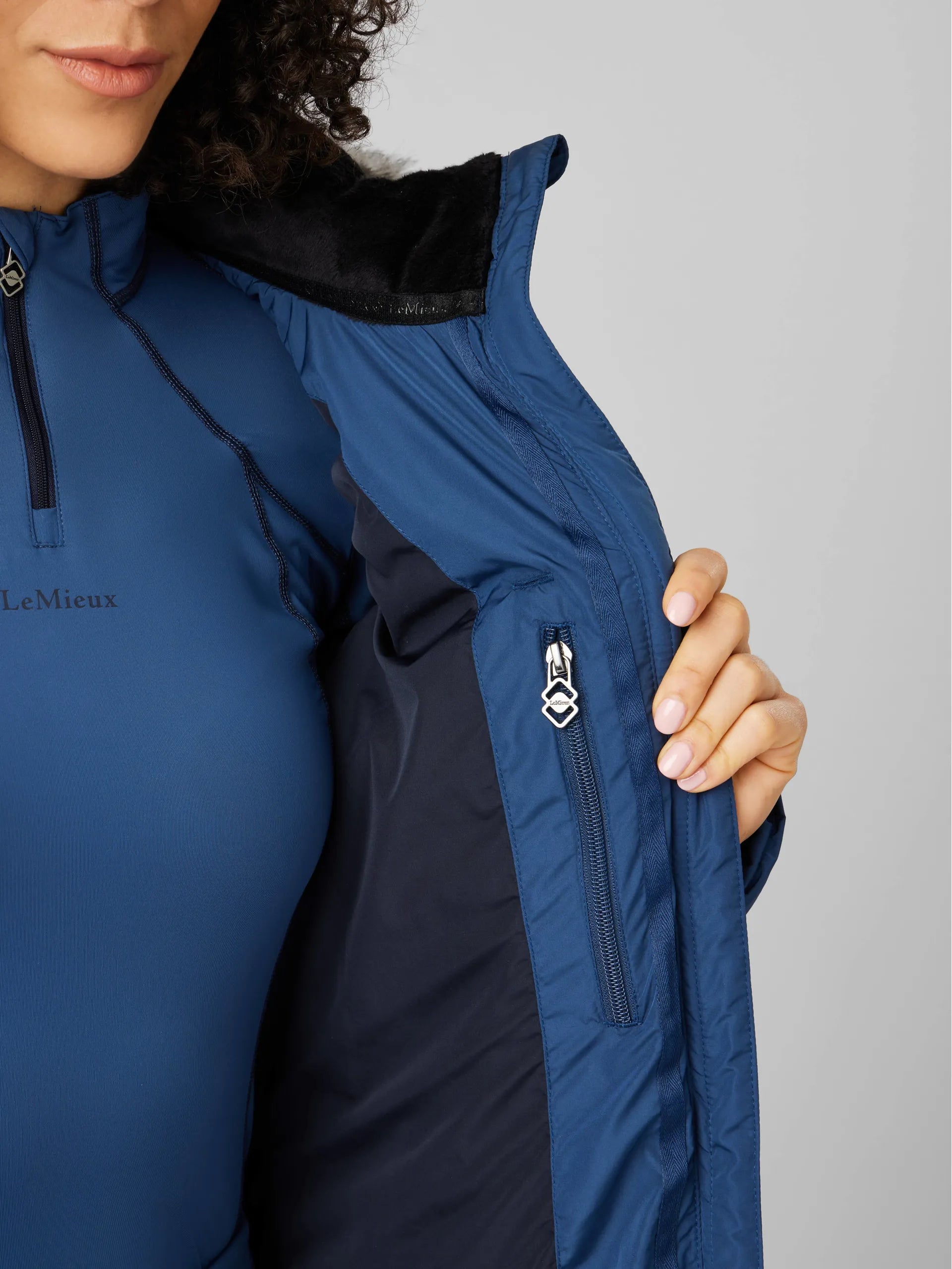 LeMieux Harper Lang Frakke - Atlantic blue