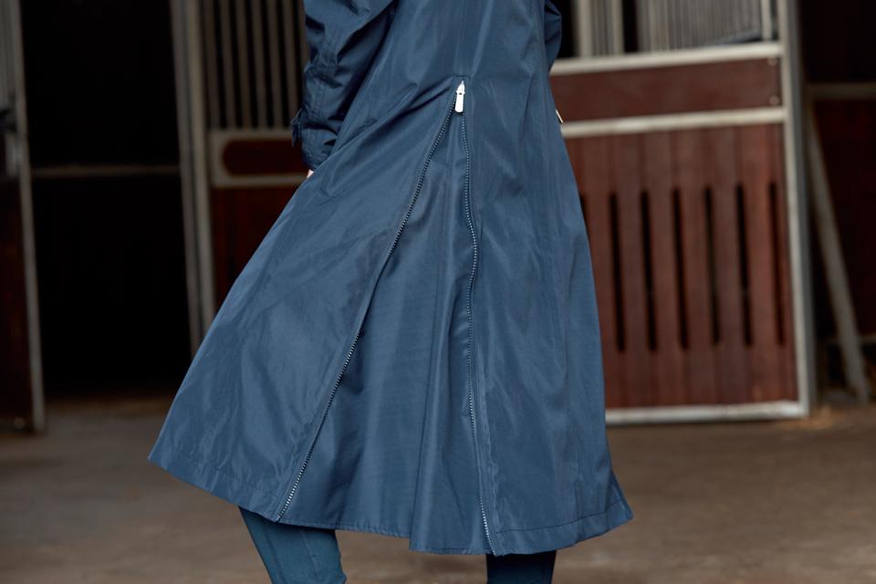 Equipage Heaven Lang Regnjakke - navy