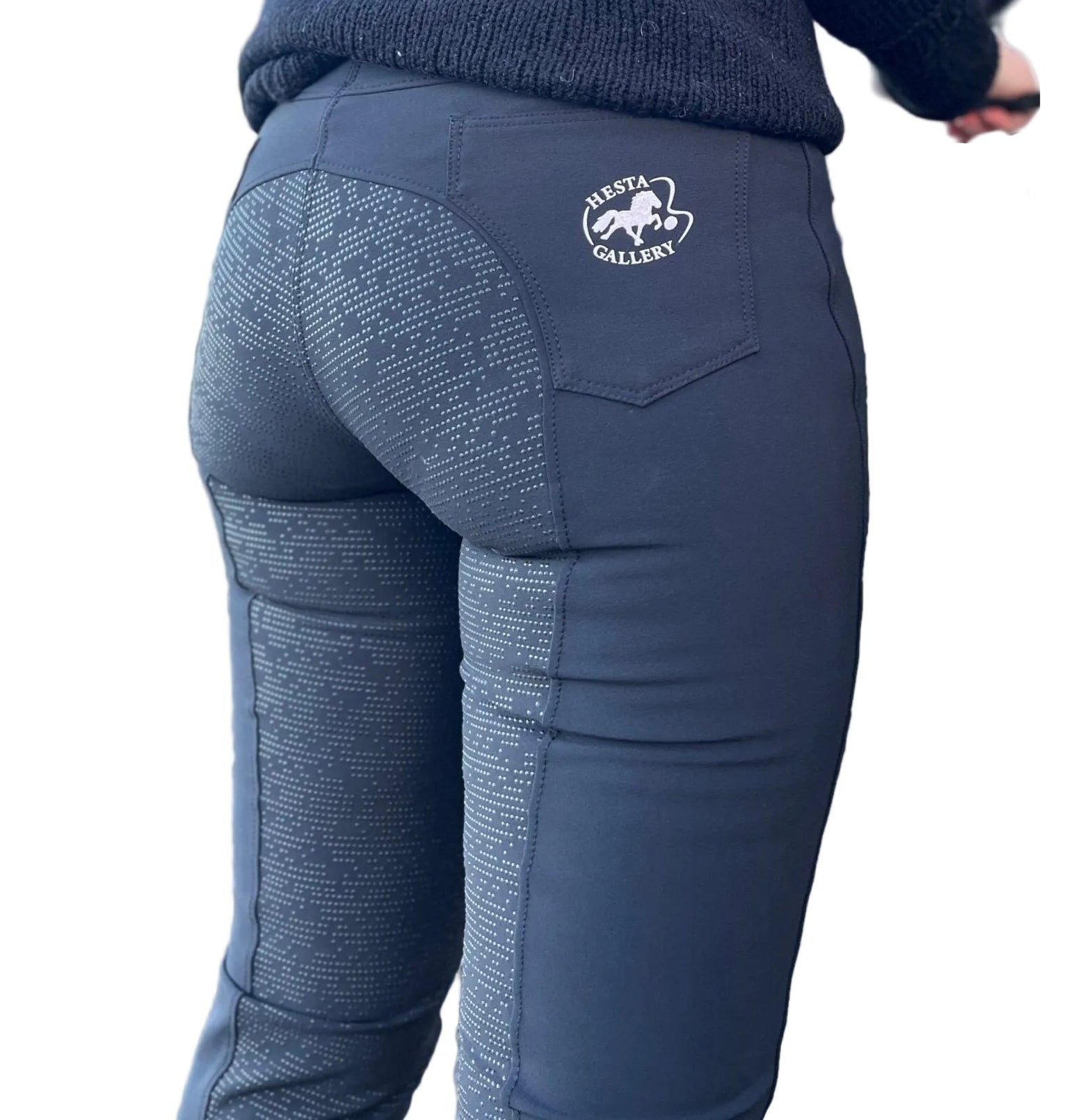 Hesta Gallery Icelandic Jodhpurbukser m. Fuldgrip - Sort