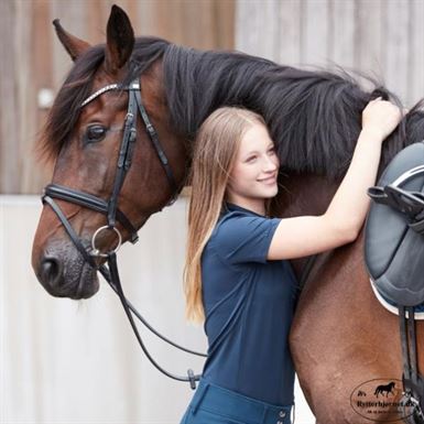 HorseGuard EMI 24.1 Trense M. Kombineret Næsebånd - Sort