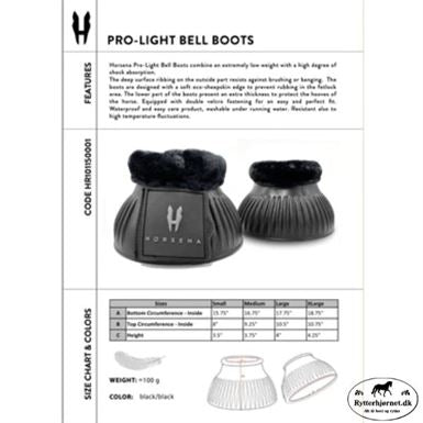 Horsena Pro-Light Klokker - Sort