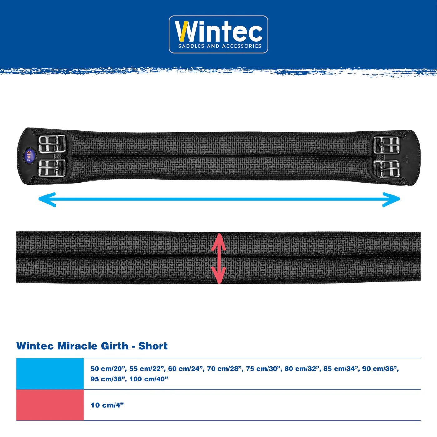 Wintec Miracle Trykaflastende Gjord - Sort