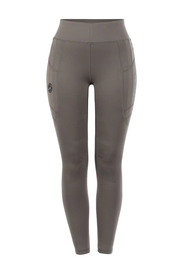 Cavallo Lin Tights M. Fuldgrip - Mud Taupe