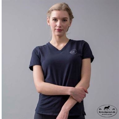 Kingsland Ovelia V-neck T-shirt - Navy