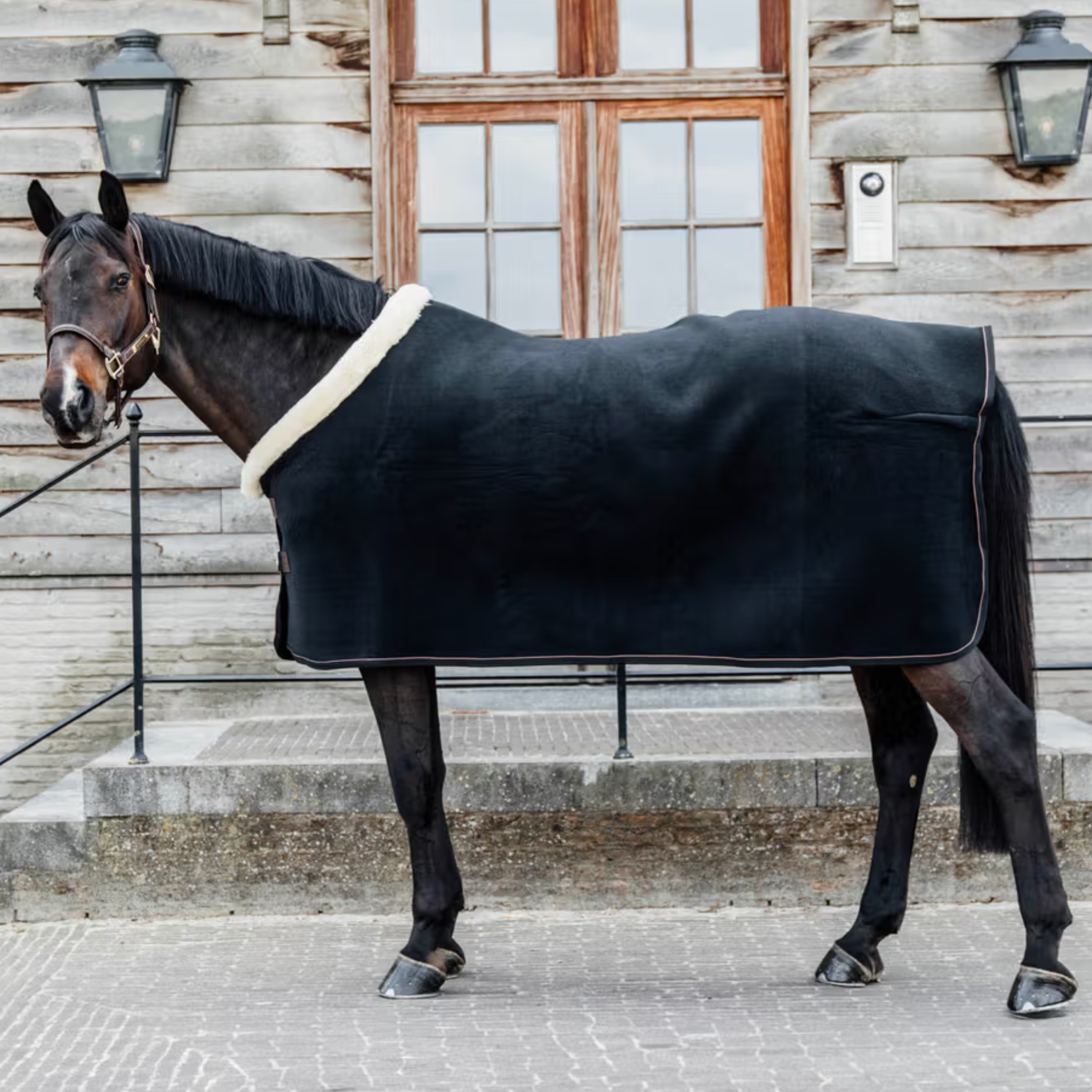Kentucky Heavy Fleecedækken - sort