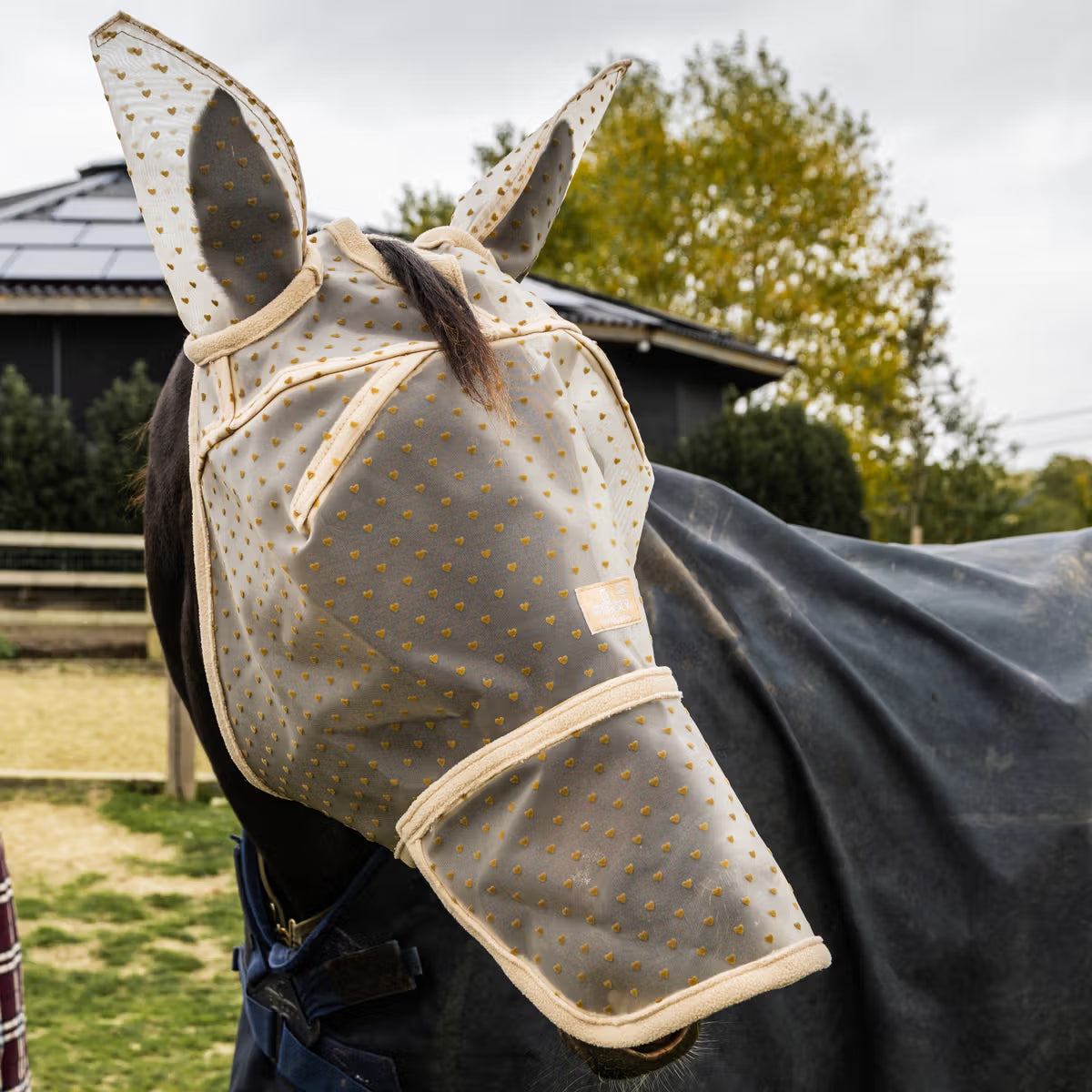 Kentucky Hjerte Fluemaske m. Aftagelig Mule