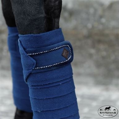 Kentucky Polar Fleecebandage med Perler 4-pak - Navy