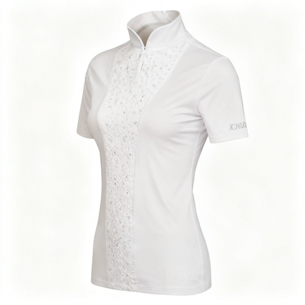 Kingsland Bridget Stævnebluse M. Bling - Hvid