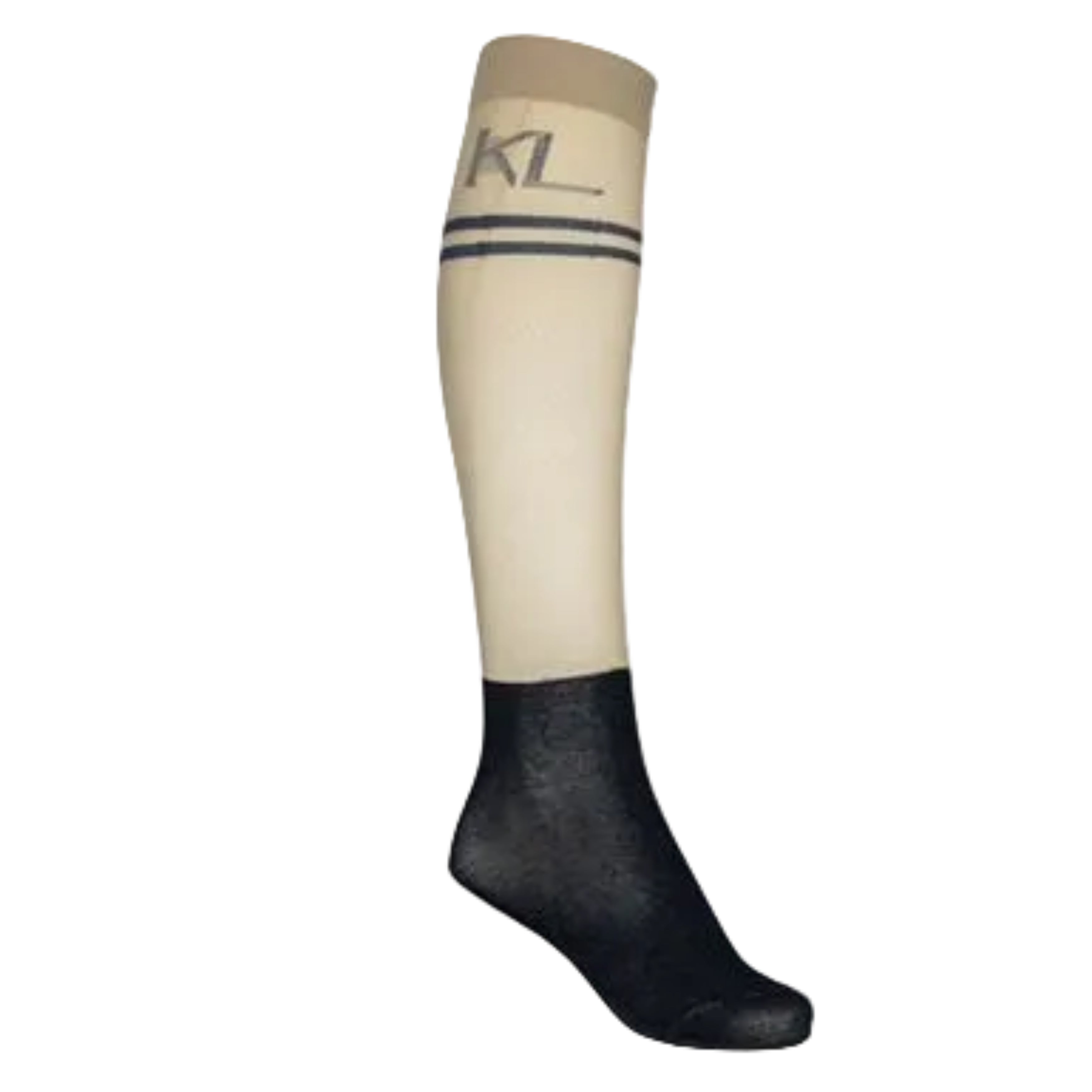 Kingsland 2 pak. Show Ridestrømper - Navy/Beige