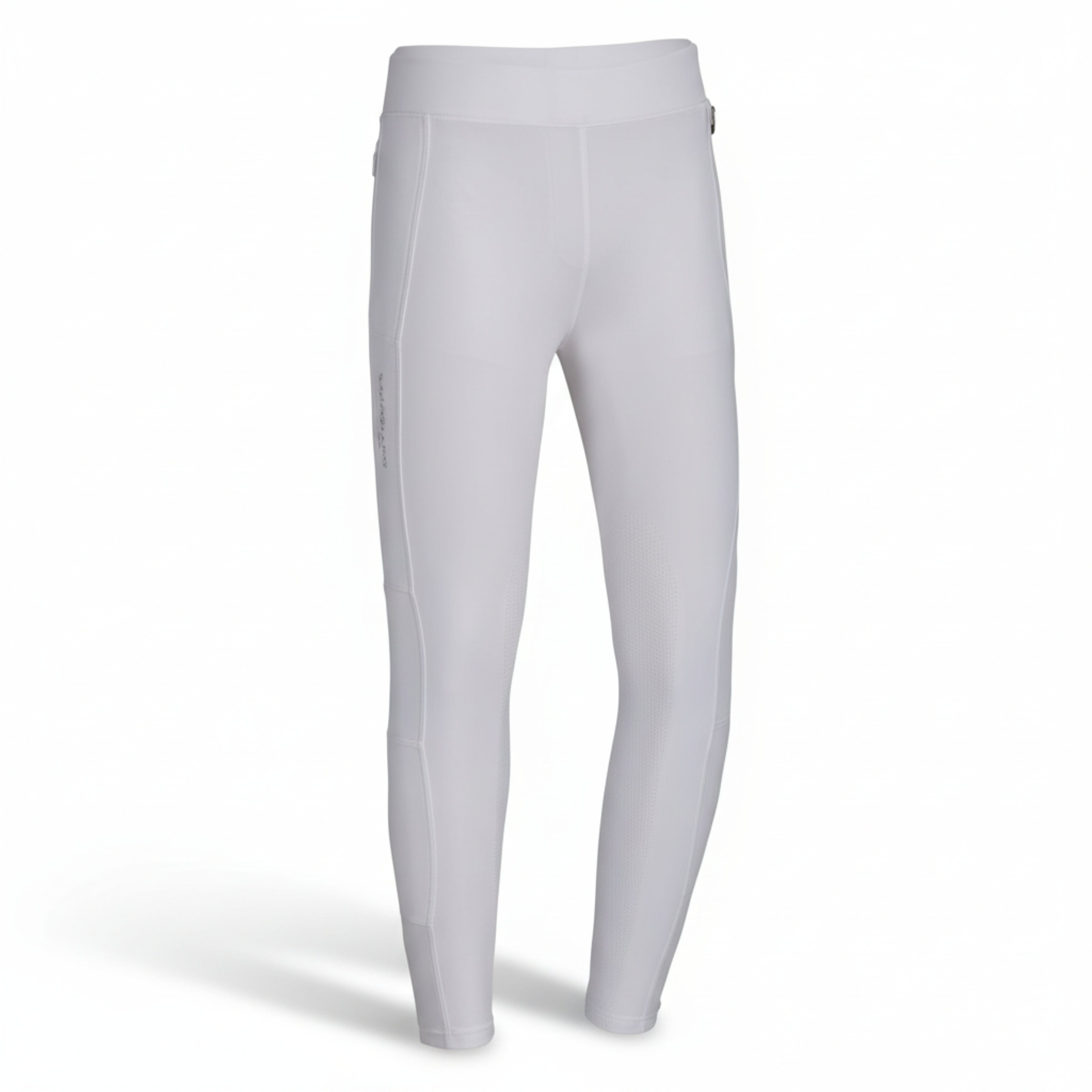 Kingsland Classic Kemmie Ridetights Fuldgrip Til Børn - Hvid