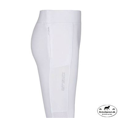 Kingsland Classic Kemmie Ridetights Fuldgrip Til Børn - Hvid