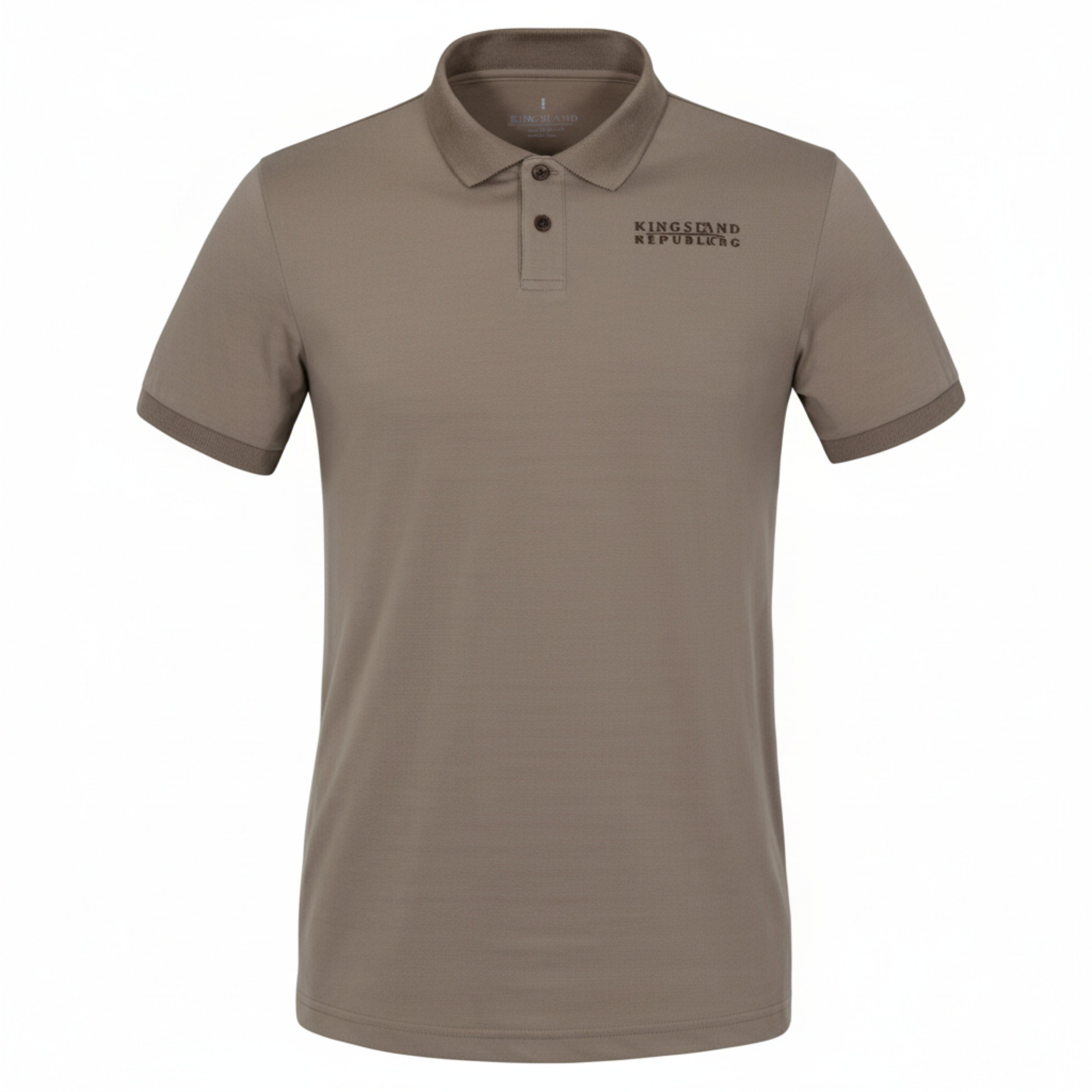 Kingsland Onyx Men Pique Polo T-Shirt - Beige Cindy