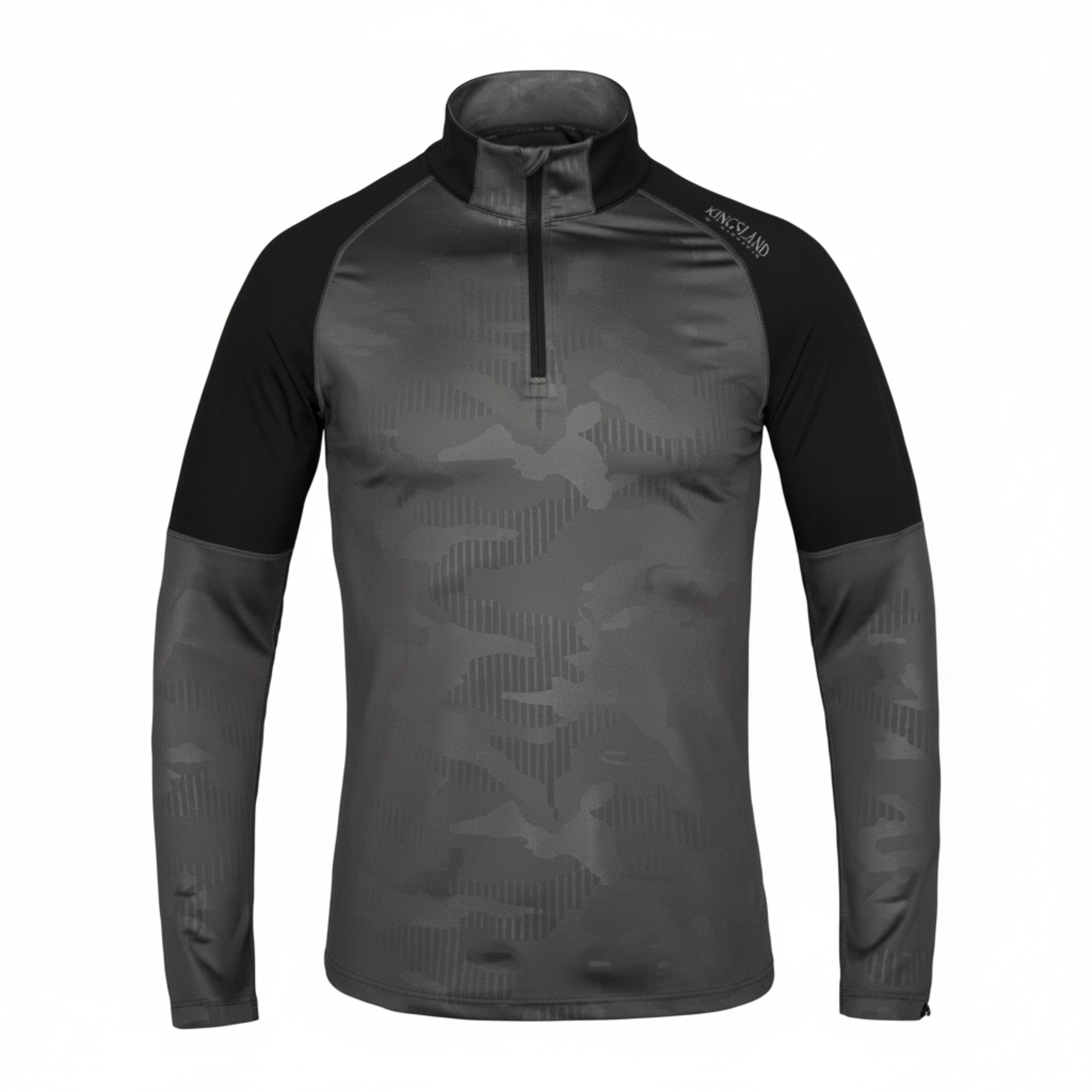 Kingsland Roan Unisex Træningsshirt - Grey Pinstripe