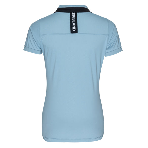 Kingsland Harriet Pique T- Shirt - Blue Faded Denim