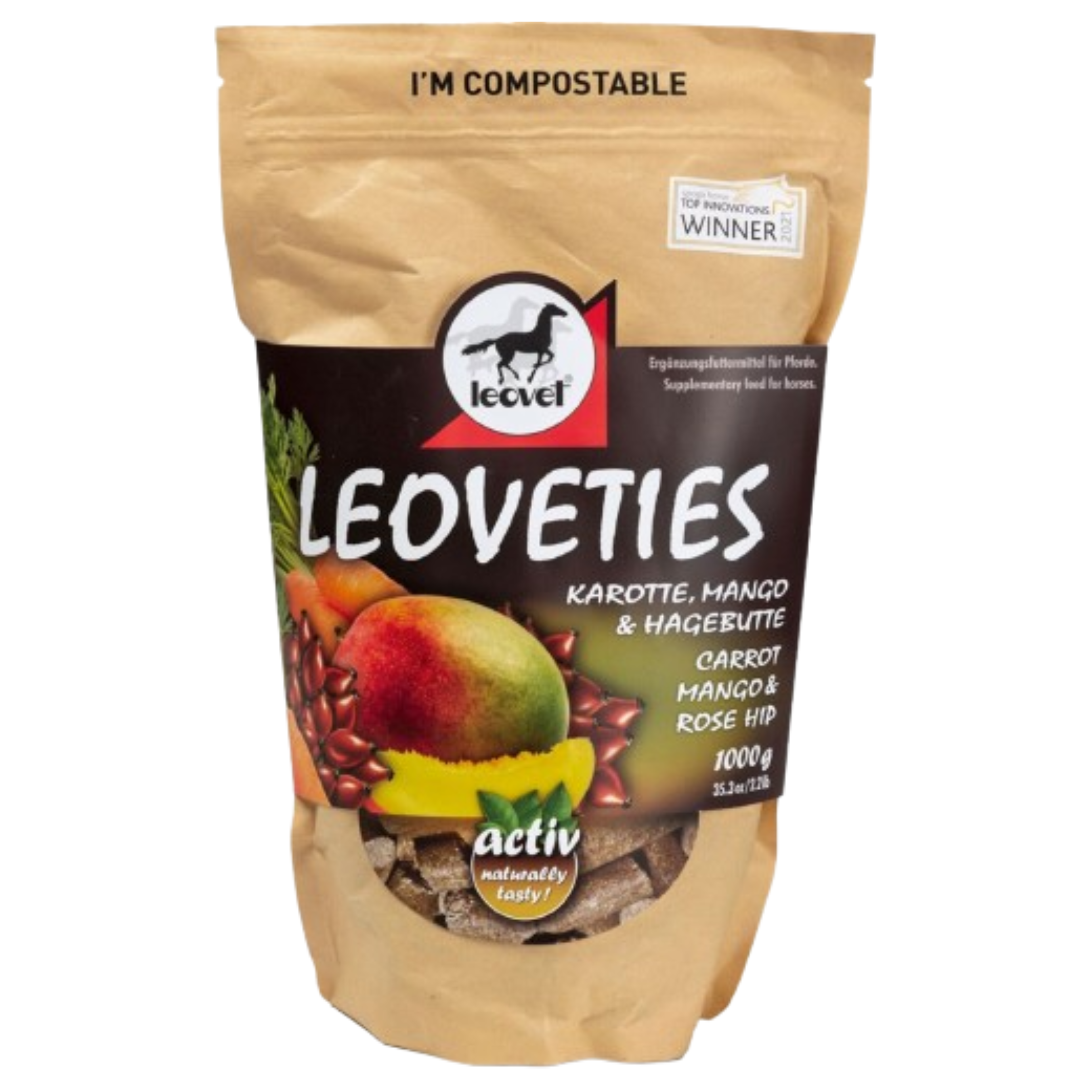 Leoveties Hestegodbidder, 1 kg. - Flere smagsvarianter