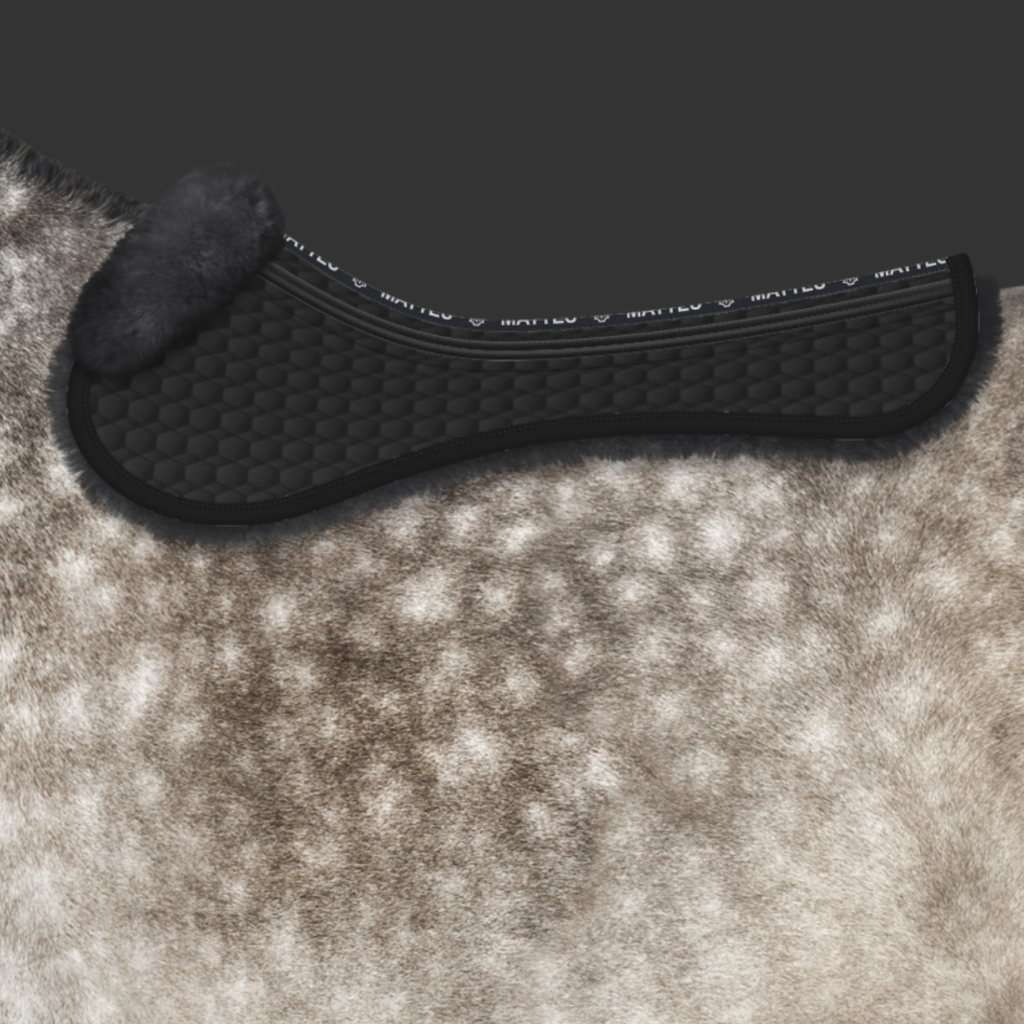 Mattes Korrektionspad Lam Spring Uden Kant - Sort