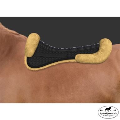 Mattes Korrektionspad Lam Dressur Med Kant - Sort/Natur