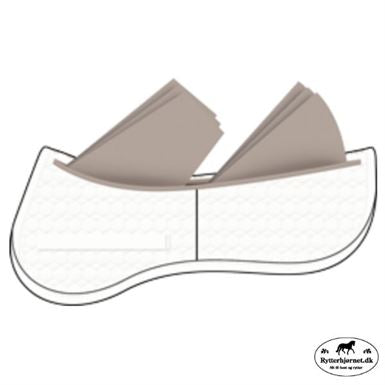 Mattes Korrektionspad Lam Dressur Uden Kant - Sort