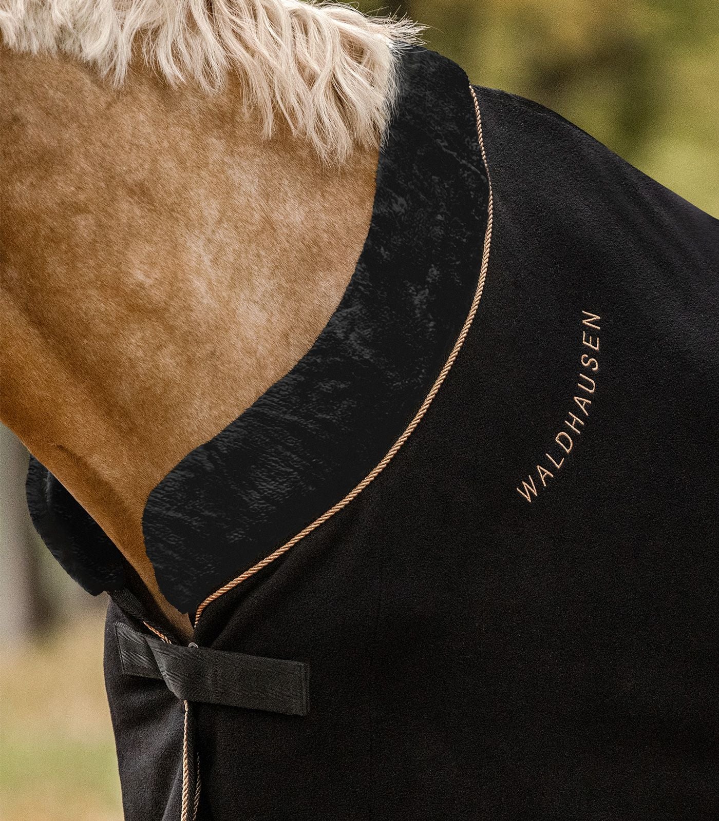 Waldhausen Mordern Rose Fleece Dækken - Black/Gold