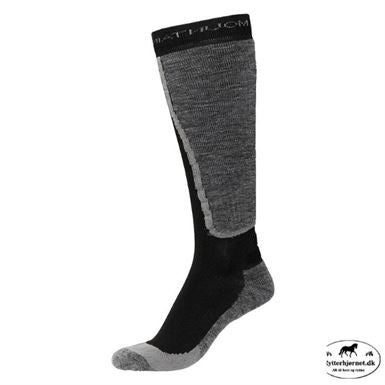 Mountain Horse Terry Merino Uld Strømpe - Sort