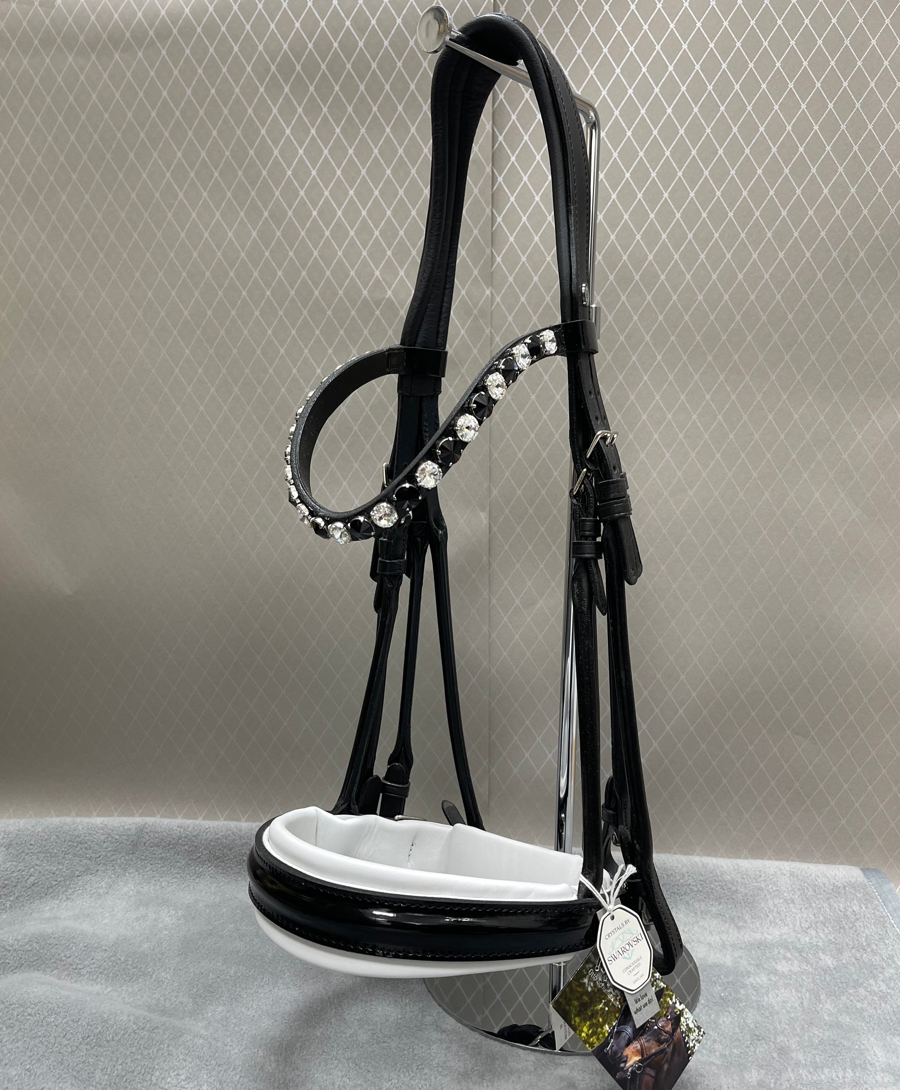 OS Bellevue Elegant Kandar m.FG Nb. m.Lak Pb Rivoli - Sort/Hvid